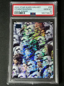 2024 Star Wars Galaxy Chrome Aqua Sonar Stormtroopers #64 PSA 10 GEM MINT /199 - Picture 1 of 2