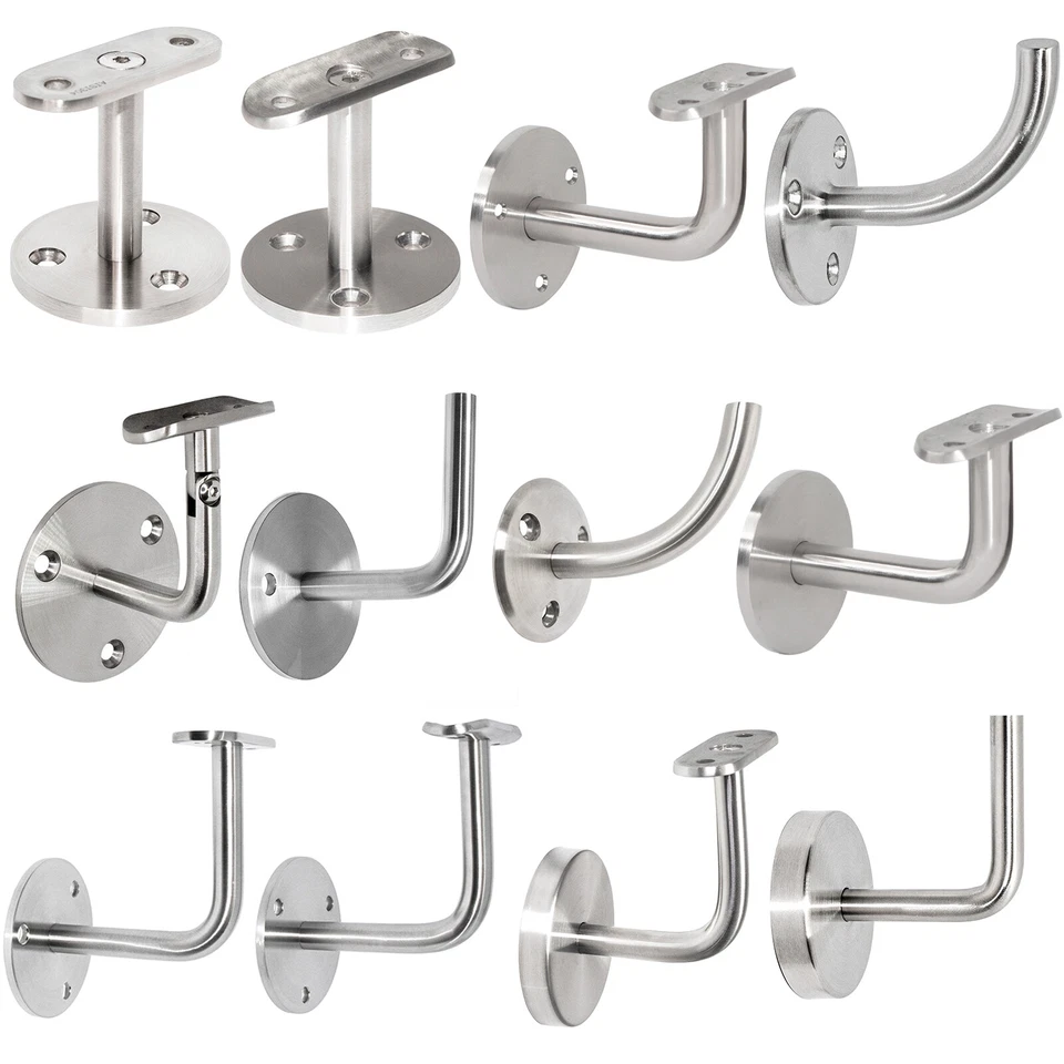 Handlaufhalter Edelstahl Handlaufträger Wandhalter Geländerhalter Rohr Treppe A2 - Bild 1 von 1