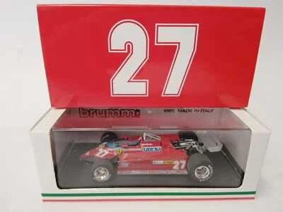 Brumm Ferrari 126 CK #27 Gilles Villeneuve Istrana F104 duel 1981 1/43 R646 - Immagine 1 di 3