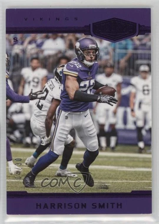 2018 Panini Plates & Patches Purple /30 Harrison Smith #119 - Image 1 of 2