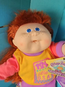 Designer Line Cabbage Patch Kids Doll  Red Crimped Hair, FRECKLES NEVER DISPLAYE - Picture 1 of 20