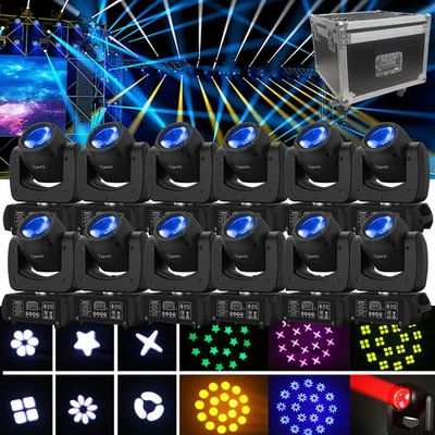 10X 200W LED 8 Gobo Beam Moving Head RGBW DMX DJ Disco Scheinwerfer Bühnenlicht - Bild 1 von 4