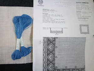 Schweden Niab Nordiska Classic Skandinavische Herzen Servietten Set. Monochrom Blau.... - Bild 1 von 5