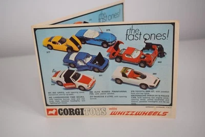 B93 CATALOGO FOLDER VOLANTINO CORGI TOYS 1970 GERMANIA DANIMARCA ITALIA ECC. ... - Immagine 1 di 4