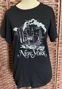 Vtg 70's New York City Glitter Shirt USA Single Stitch Pre 9/11 Twin Towers - Picture 1 of 10