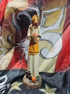 Estatuilla de peregrino grande 16" aspecto madera maciza sin marca - Imagen 1 de 1