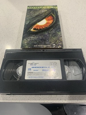 GODZILLA (VHS 1998) Matthew Broderick, Jean Reno, Maria Pitillo,  Clean! 🔥 - Image 1 of 4