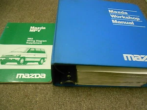 1993 Mazda MPV Furgoneta Servicio Tienda Reparación Taller Manual Juego Con Ewd - Imagen 1 de 9