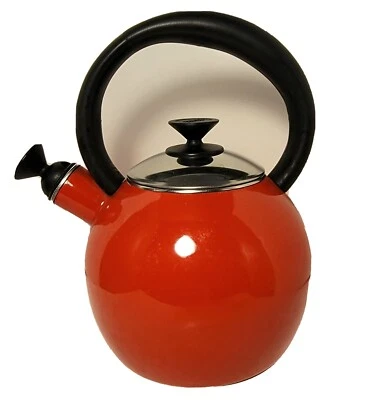 Hervidor de agua COPCO Bellini 2,27 cuartos de galón (8 tazas) esmalte naranja sobre acero Foto 1 de 4