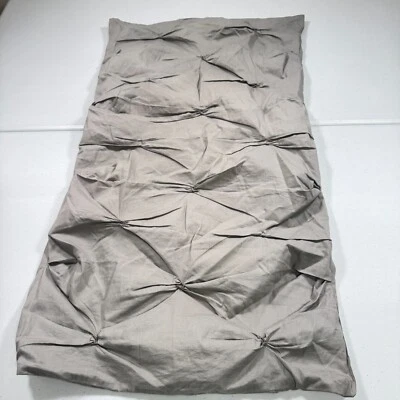 west elm pillowcase sham king gray 100% cotton modern textured - Image 1 of 4