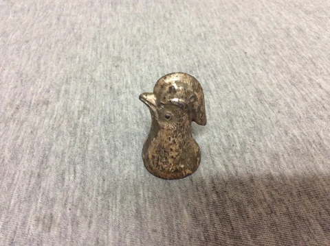 Antique Cast Metal Quail Bird Finial Cover