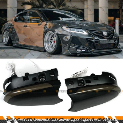 PARA TOYOTA CAMRY 18-2024 INTERRUPTOR ESPEJO RETROVISOR LED SEÑAL SECUENCIAL LUZ DRL Foto 1 de 4