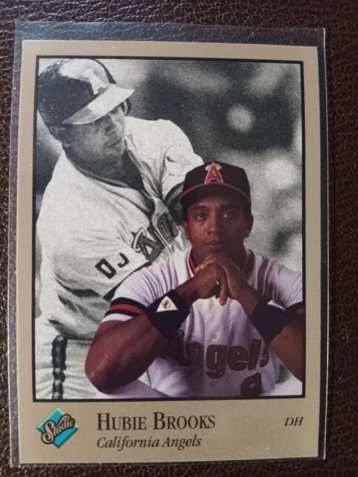 HUBIE BROOKS ANGELS 1992 STUDIO BY LEAF BASEBALL CARD #142 - Image 1 of 1