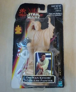 Hasbro Star Wars Episodio 1 Fantasma, Obi-Wan Kenobi 3D Figura Pintor, 1998 - Imagen 1 de 6