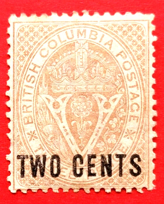 Vancouver Island #8 Surcharge Seal of British Columbia MNG - Image 1 of 1