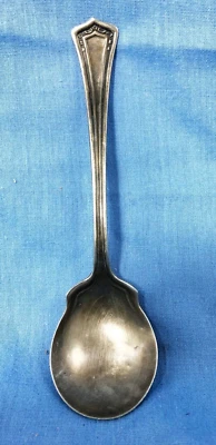  Cuchara para servir azúcar chapada en plata vintage Wm A Rogers A1 muy antigua Foto 1 de 4