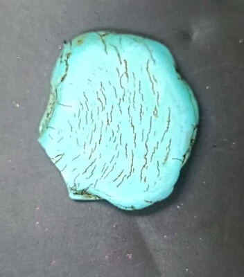 Impressive 44.95 Carat Blue Turquoise Uncut Rough Certified Gemstone - Image 1 of 4