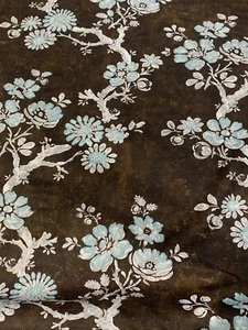 THIBAUT CURTAIN FABRIC DESIGN Claudette 3.7 METRE Pieces In BROWN LINEN BLEND - Picture 1 of 9