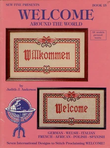 Welcome Around the World XS Pattern, Judith J. Anderson, 7 International Designs - Picture 1 of 3
