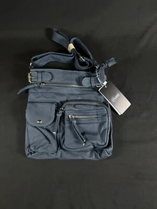 KL928 BLUE women's CROSSBODY SHOULDER BAG NEW WITH TAGS backpack clutch - Picture 1 of 7