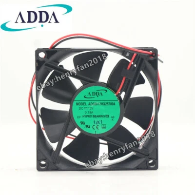 ADDA AD08012HX257004 Axial Fan 12V 0.18A 80*80*25MM High Speed Case Cooling Fan - Image 1 of 4