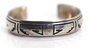 Vintage 925er Sterlingsilber T.BILLY, Armspange Vintage Muster, Innenlänge: 16cm - Bild 1 von 6