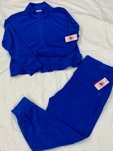 Juicy Couture Frottee Trainingsanzug - Blue Splash - 1X - Neu mit Etikett - Bild 1 von 4