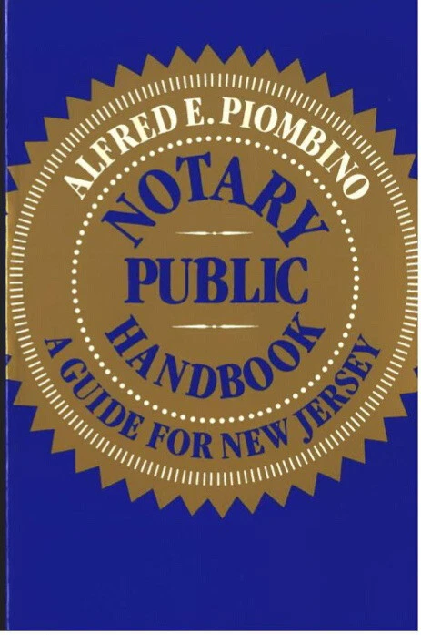 New Jersey Notary Public Handbook Official Stamp Seal Document Legal By Piombino - Image 1 of 1