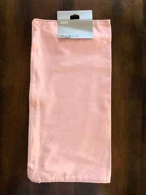 Funda Cojín Almohada IKEA Aina Rosa Lino Mezcla Algodón Cierre Cremallera 20x20 Nueva con Etiquetas Foto 1 de 4