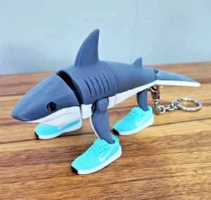 Tralalero Tralala - Flexi Shark with Sneakers โ Articulated Roblox Brainrot - Picture 1 of 1