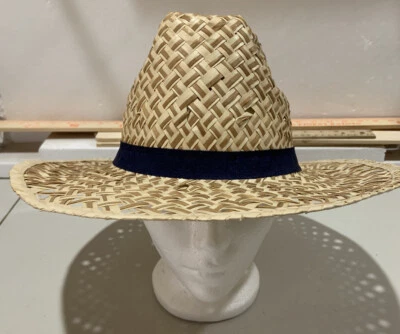 Spirit Halloween Straw Cowboy Hat Adult Sz M Western Woven Halloween Costume EUC - Image 1 of 4