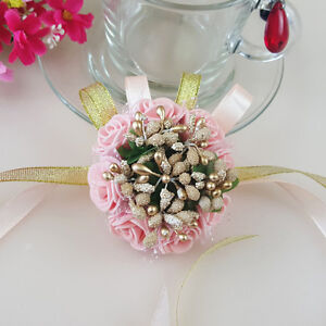 Wedding Party Flower Corsage Bracelet Bridal Bridesmaid Wrist Flowers Decor ca