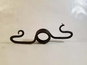 Arte de metal rescatado extremos puntiagudos uso desconocido resorte de hierro vintage 7 pulgadas - Imagen 1 de 5
