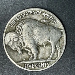 1930 Buffalo Nickel Five Cent Indian Head Nickel Full Date Objects You Love - Picture 1 of 2