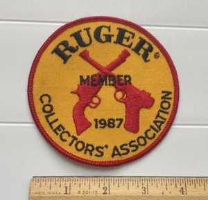 Ruger Firearms Collectors Association 1987 Member 4" Round Embroidered Patch - Picture 1 of 3