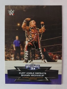 2015 WWE Road to Wrestlemania Classic Matches #21 KURT ANGLE DEF. SHAWN MICHAELS - Picture 1 of 2