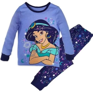 DISNEY Store Girls PJ PAJAMA 2pcs SET  - PJ PALS - JASMINE ALADDIN Sz. 4 NEW - Picture 1 of 3