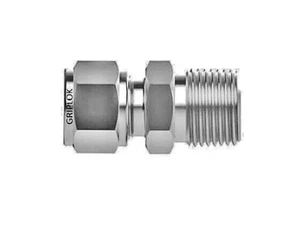3/8 Tube OD x 1/8 MNPT 316ss Male Connector SSP ISSG6MC2 - Picture 1 of 2