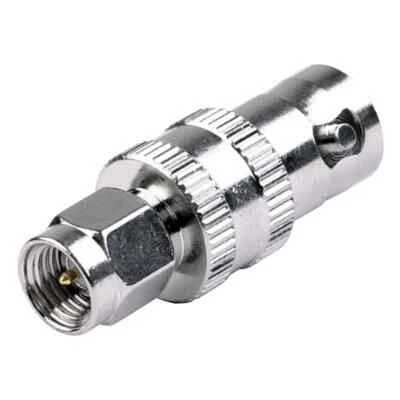 5 PK RSA-3458 Straight Adaptor from SMA Male Connector BNC Female RF INDUSTRIES - Image 1 of 4