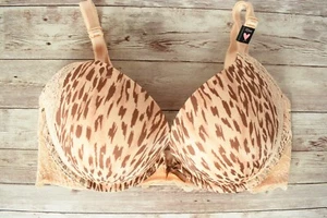 Victoria's Secret 32DD *DREAM ANGELS* SUJETADOR PUSH-UP *Leopardo de ensueño* - Imagen 1 de 9