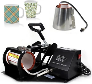 Becher Hitze Presse 11OZ 12OZ Pro 2 in 1 Zwei Becher Aufsätze Tasse Transfer Sublimation - Bild 1 von 11