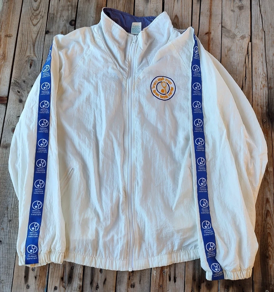Винтажный 80-х Израиль теннис центр ветровка мужской размер XL - Изображение 1 из 4