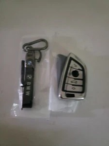 BMW - Genuine Leather Keychain Car Key Chain Ring - NEW - Picture 1 of 3