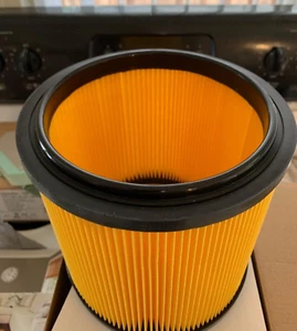Vacmaster Standard Cartridge Filter & Retainer Use W/ 5 - 16 Gallon Wet/Dry Vacs - Picture 1 of 9