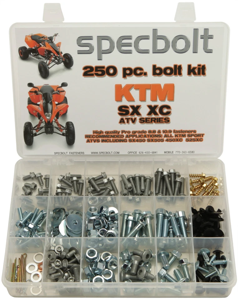 Kit de pernos Specbolt para KTM ATV SX 450 S X505 450XC 525XC paneles de carrocería marco del motor Foto 1 de 1