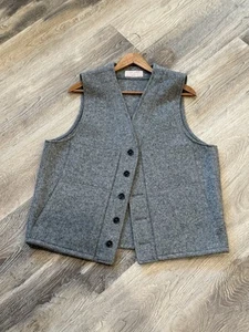 Vintage CC Filson Mackinaw Vest Men’s M Gray 100% Virgin Wool USA Made New NWOT - Picture 1 of 4