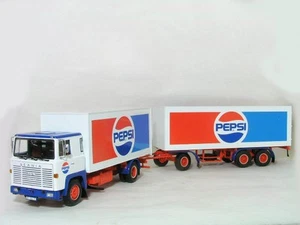1/43 Scania 2-Row Trailer Lb 110 Pepsi - Picture 1 of 10