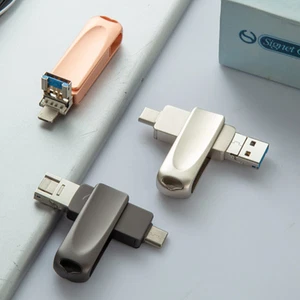 Clé USB 2To 4 en 1 Clé USB USB 3.0 pour iPhone iPad Stockage Externe - Photo 1/9