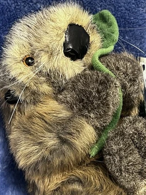 Vintage Fiesta Brown Sea Otter Feeding On Sea Weed 12”Stuffed Animal Lovey NWT - Image 1 of 4