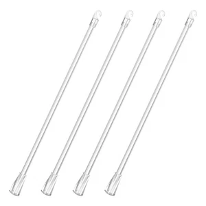 Repuesto de varilla de tracción de cortina transparente de 4 piezas para persianas verticales - Imagen 1 de 12